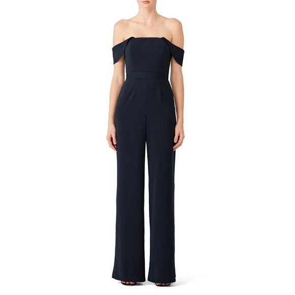 Jay Godfrey Brin Jumpsuit Midnight Navy Women's Size 8 - Picture 13 of 13